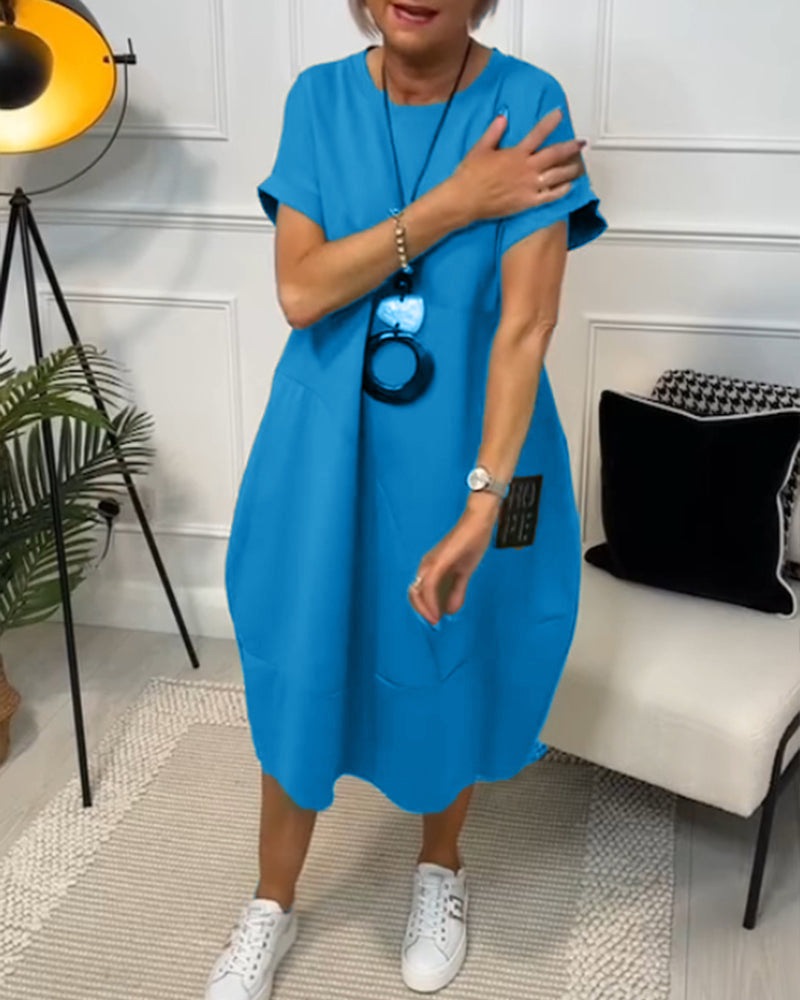 Eenvoudige Vrijetijdskaft met Korte Mouwen