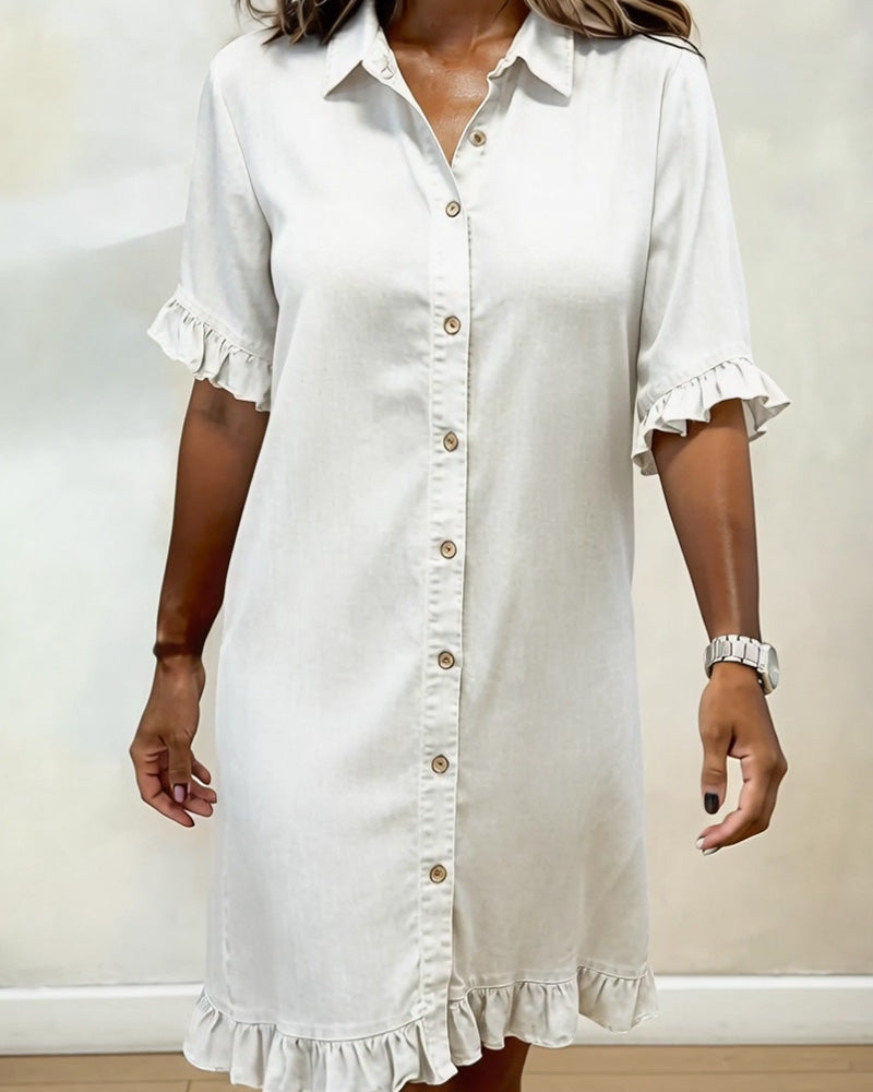Laluna® | Comfortabele Denim Jurk