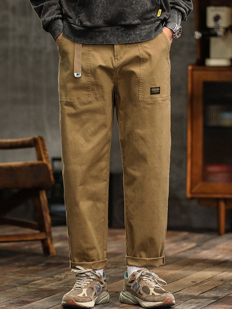 Heren Vintage-Inspiratie Casual Broek