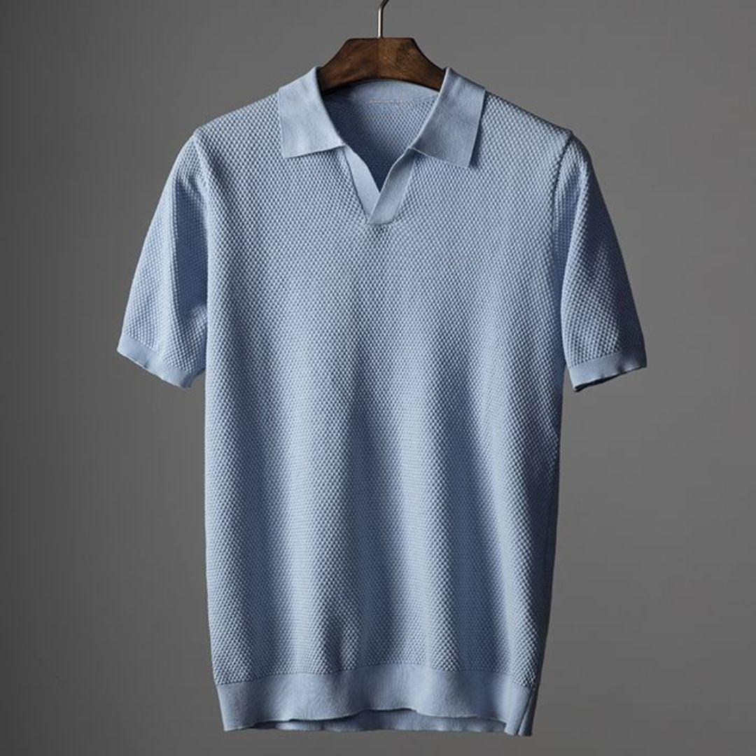 Laluna® | Geribbelde Katoenen Polo
