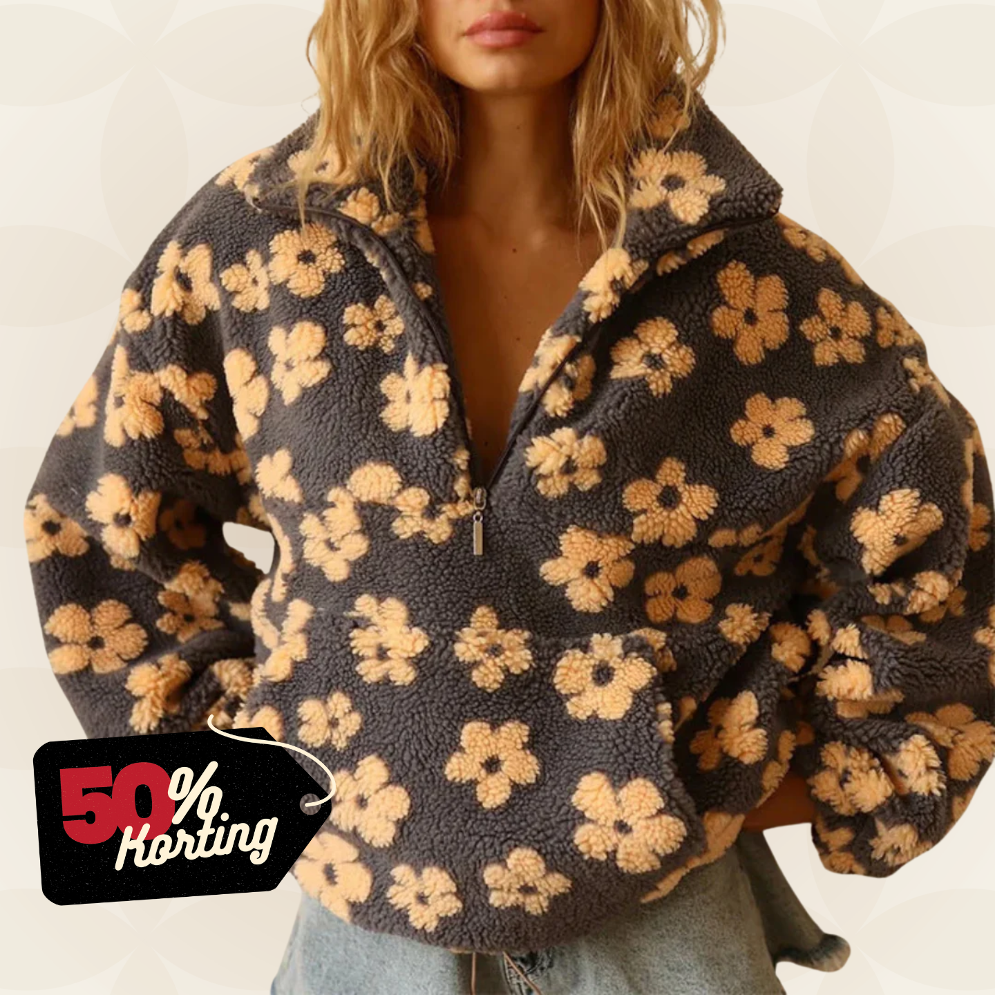 Laluna® | Trui met bloemenprint