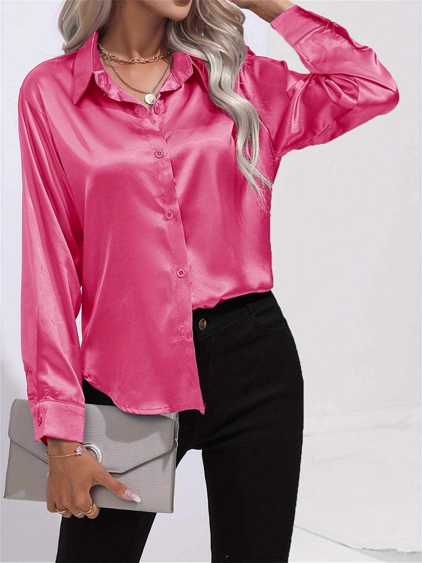 LALUNA® | SATIJNEN BLOUSE