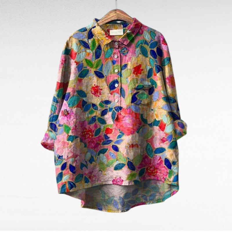 Laluna® | Klassieke Bloemenblouses