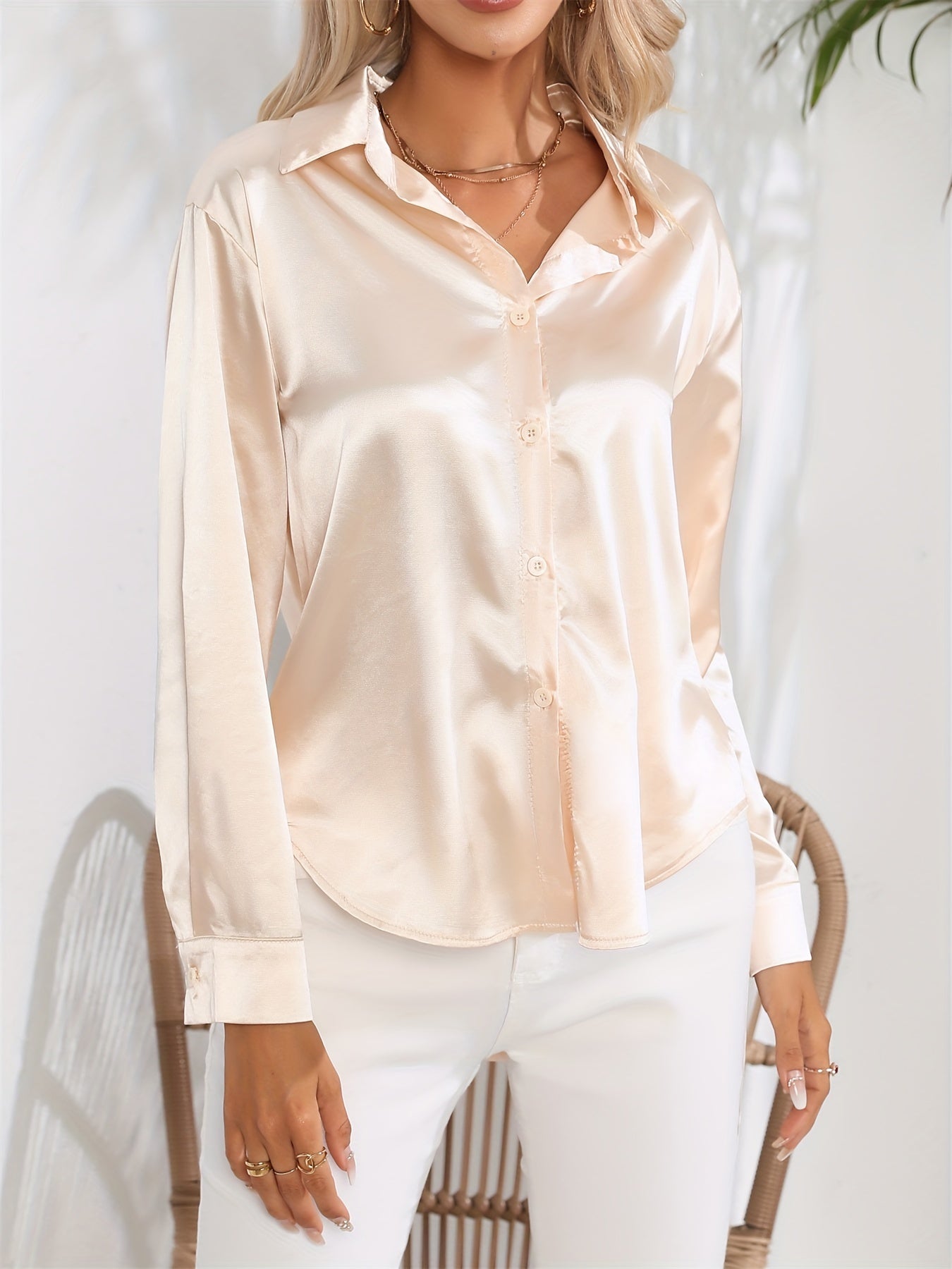 LALUNA® | SATIJNEN BLOUSE
