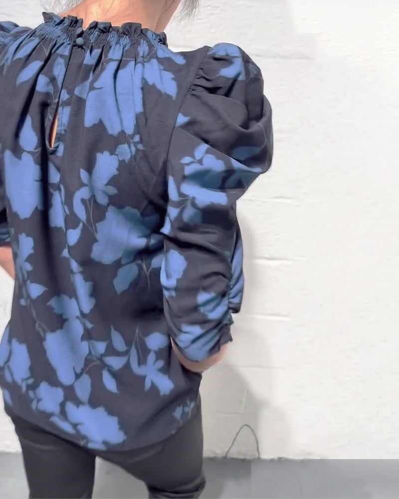 Laluna® | Blouse Pompmouw Ruche