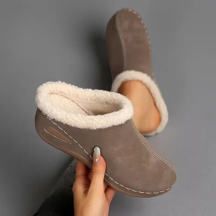 Laluna® | Bontgevoerde Slip-On Sandalen