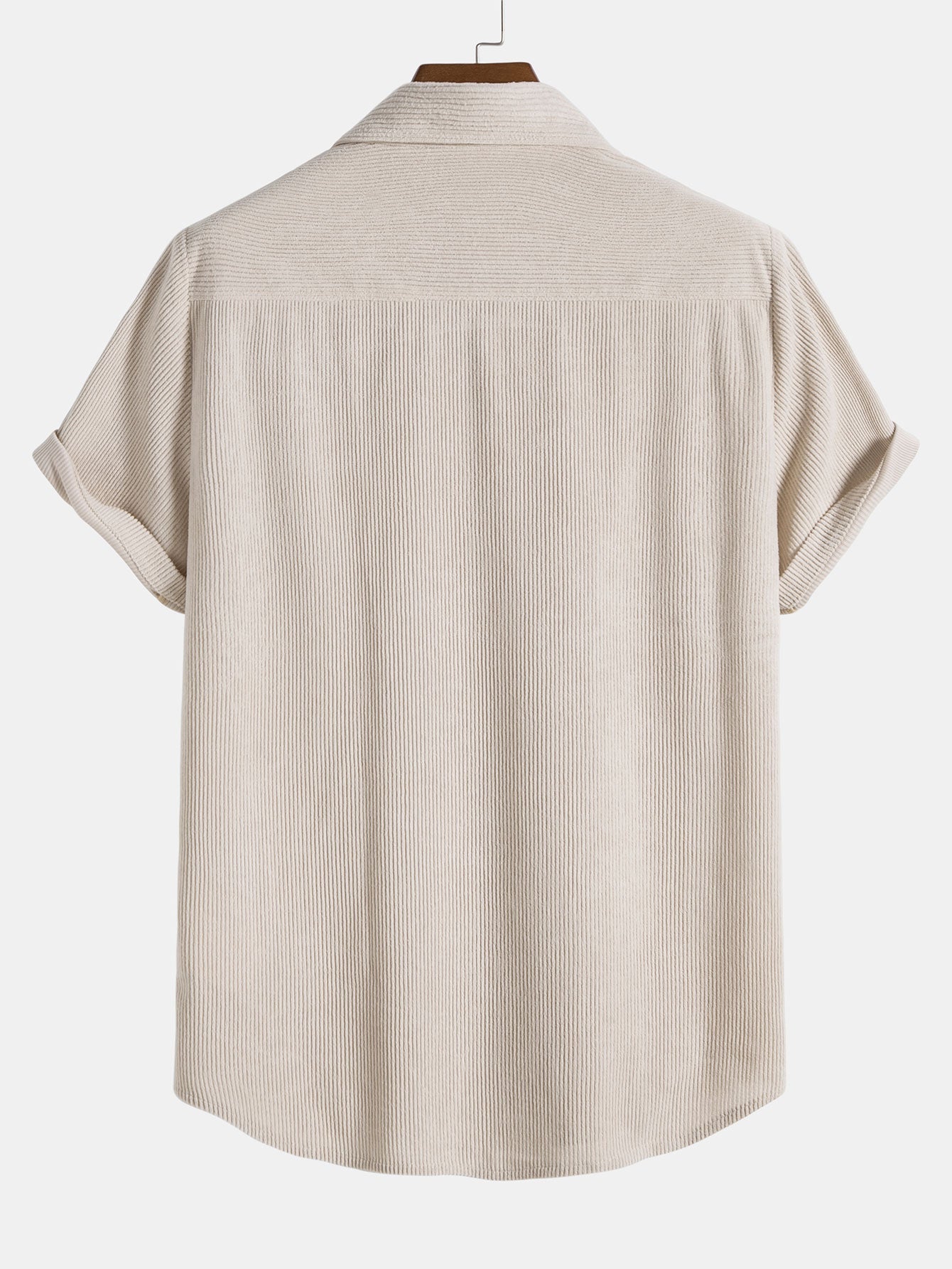 Korte Mouwen Corduroy Overhemd & Shorts