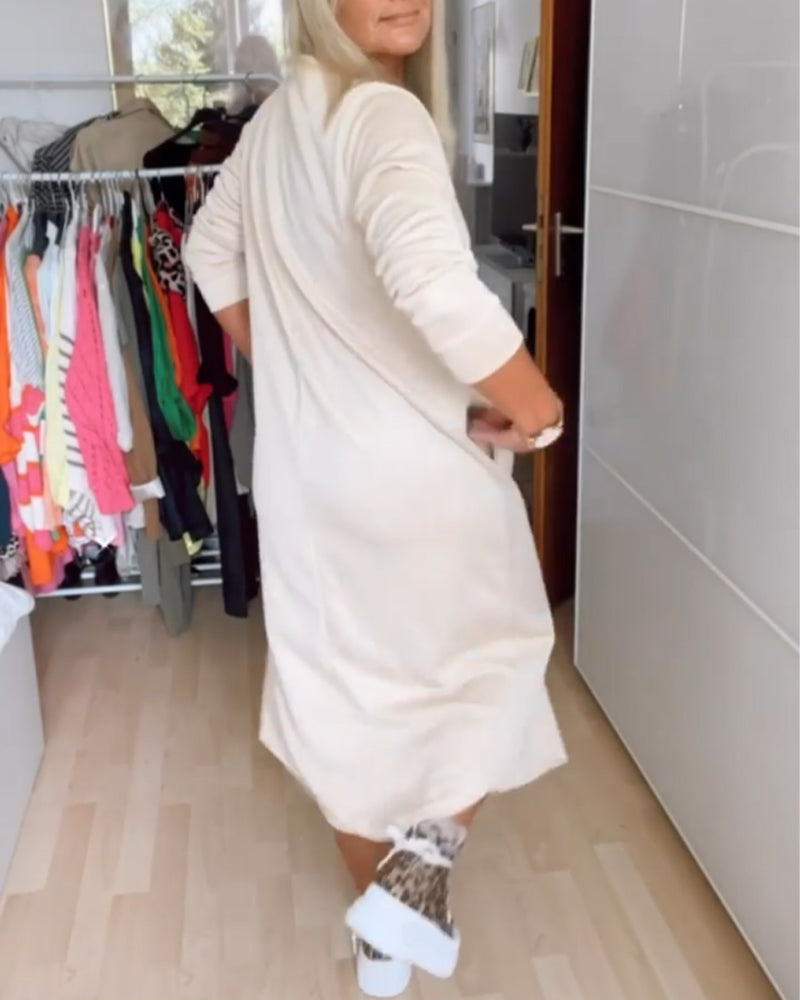 Laluna® | Casual Jurk met Ronde Hals