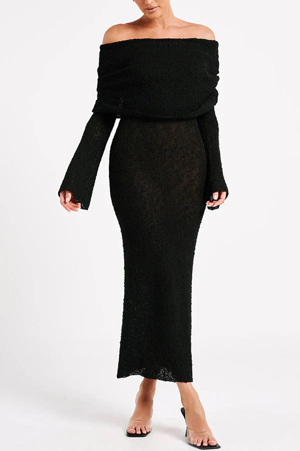 LALUNA® |  OFF-SHOULDER MAXI JURK