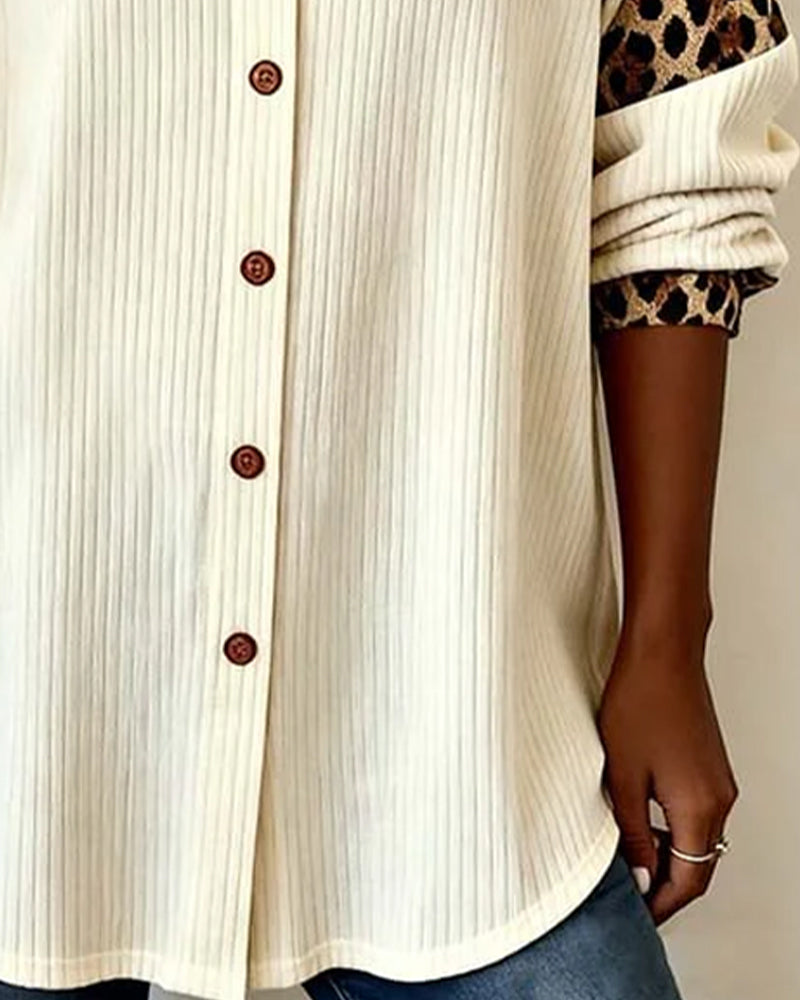 Laluna® | Overhemd met luipaardprint