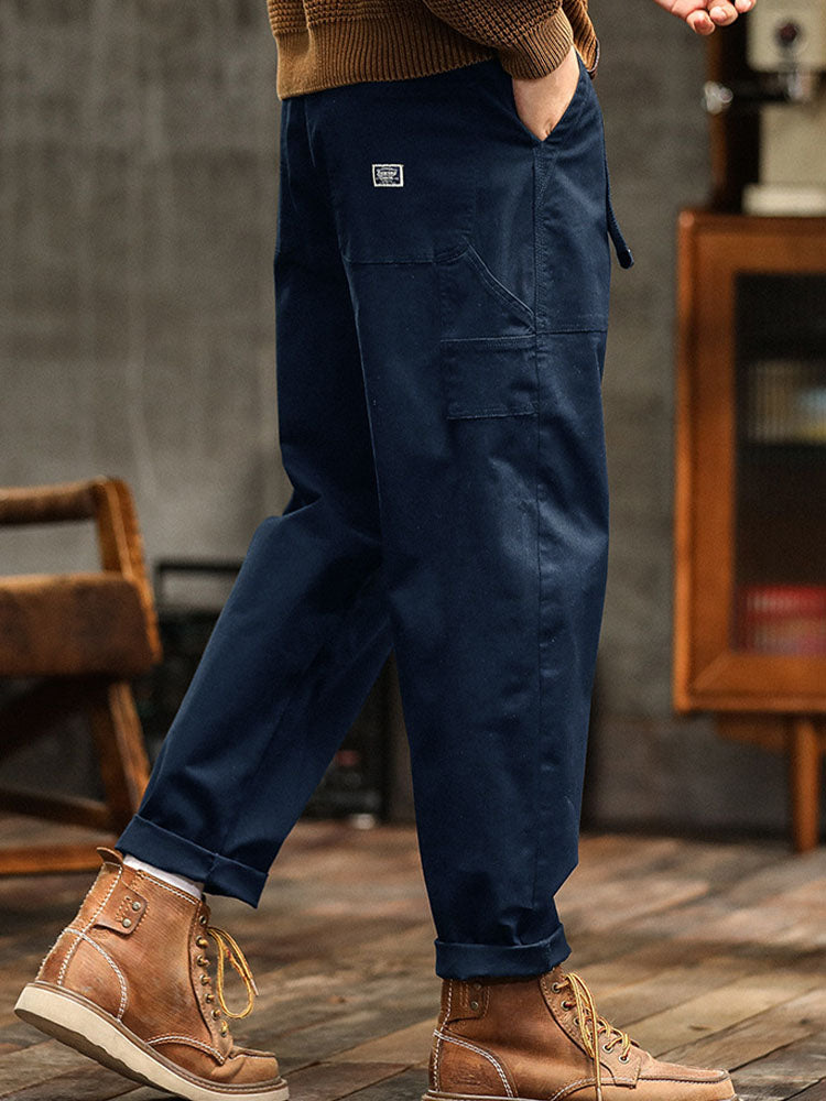 Heren Vintage-Inspiratie Casual Broek