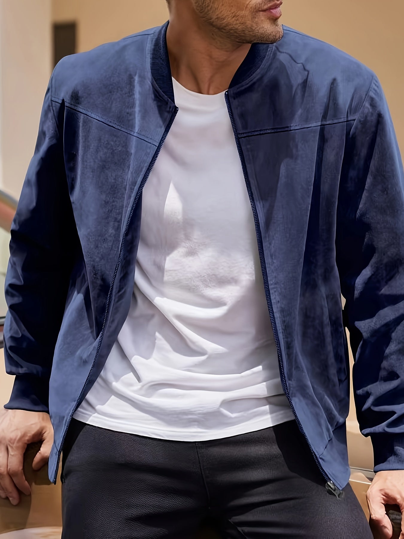 Laluna® | Suede Vest met Rits