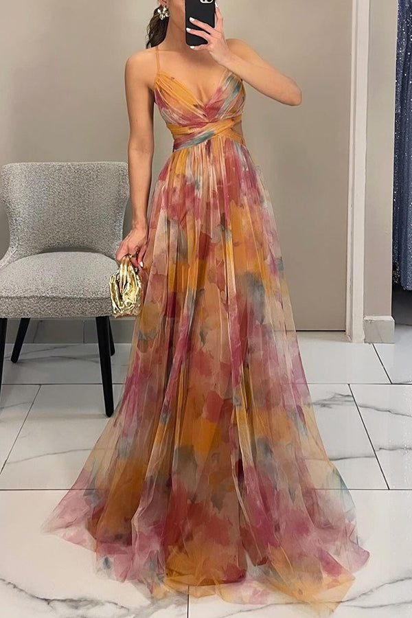 Victoria | Prachtige maxi jurk met bloemenprint