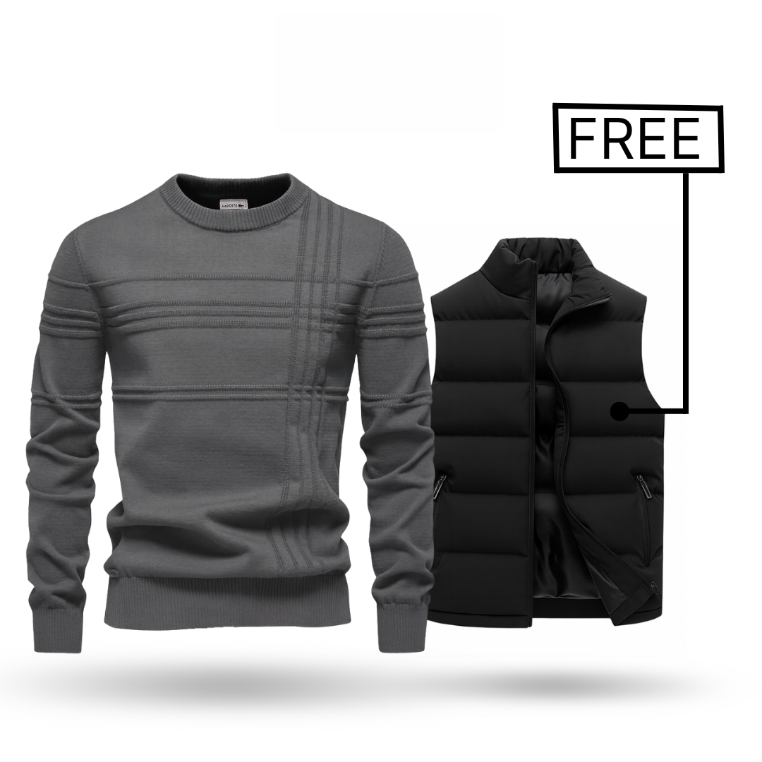 Premium trui + Bodywarmer gratis
