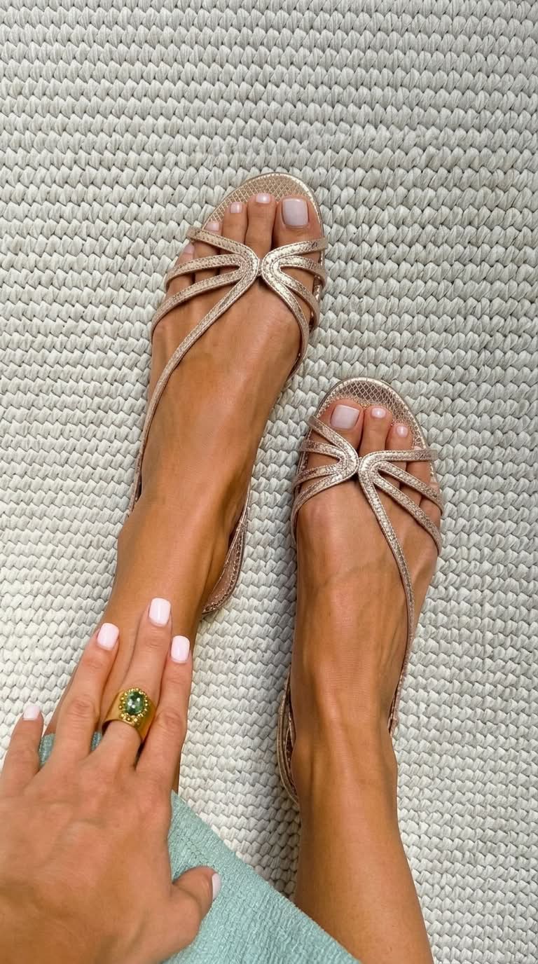 Serafina | Gouden Zomerse Sandalen