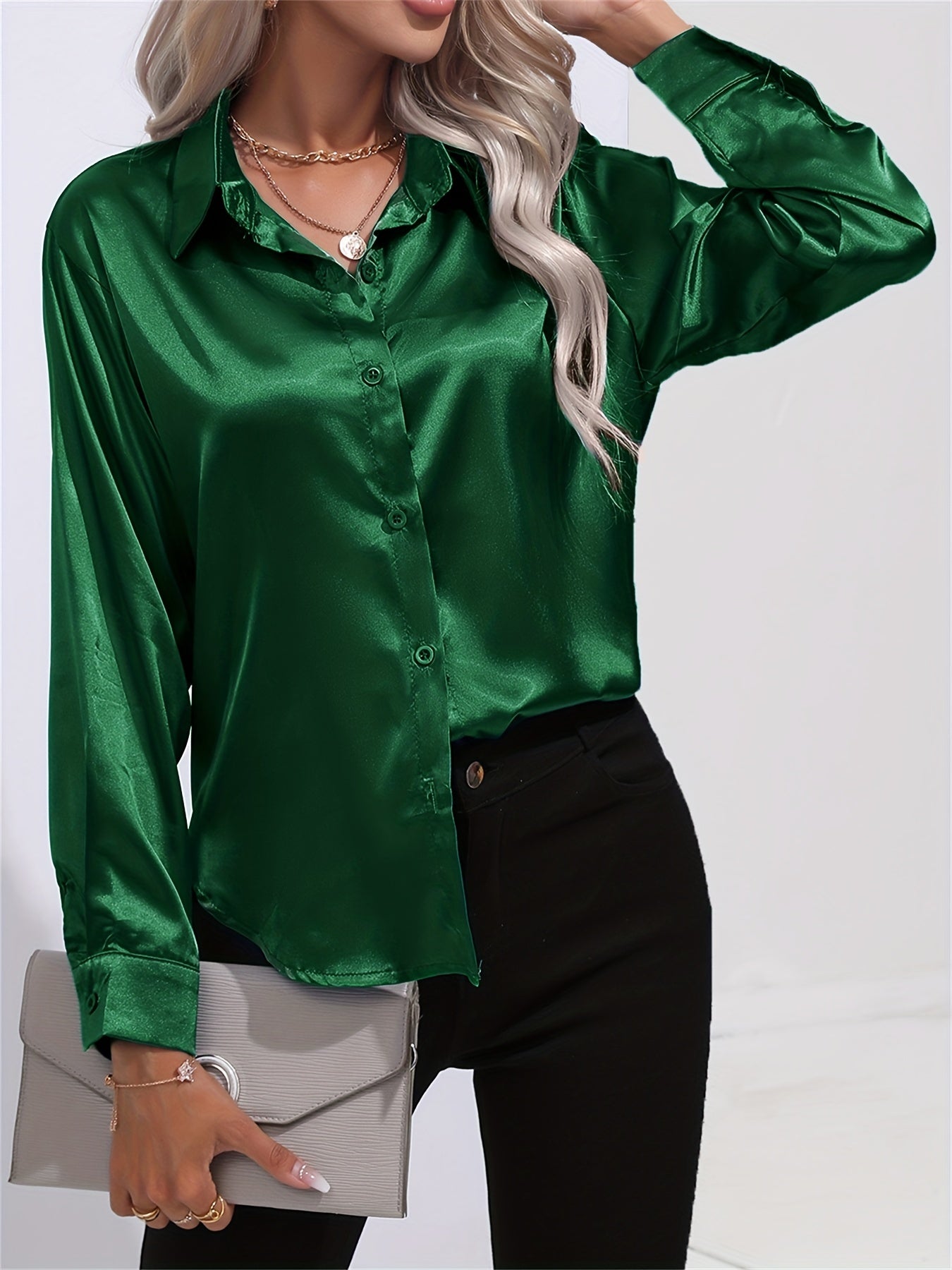 LALUNA® | SATIJNEN BLOUSE