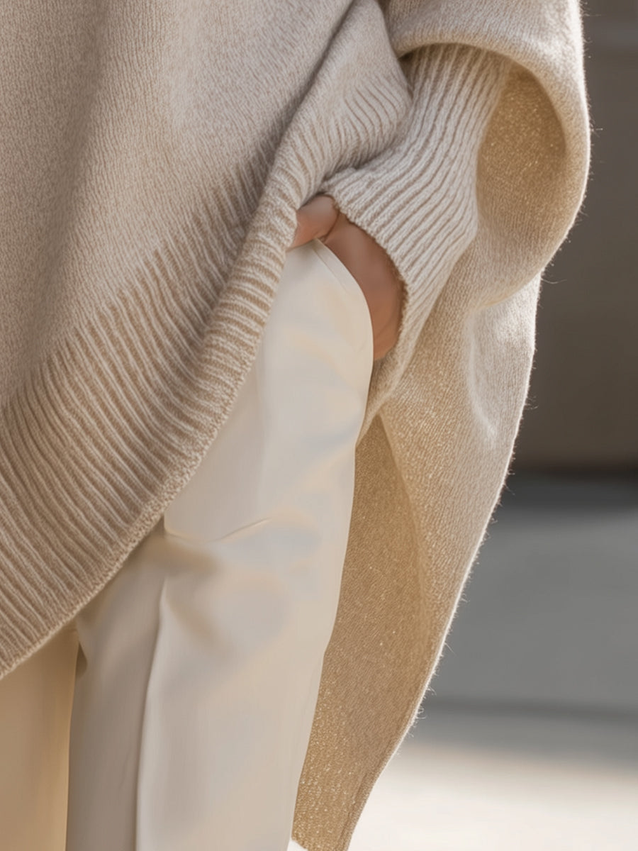 Laluna® | Oversized Poncho Sweater