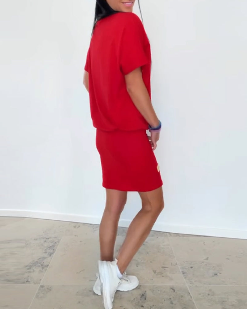 Laluna® | Zomerse Katoenen Korte Jurk