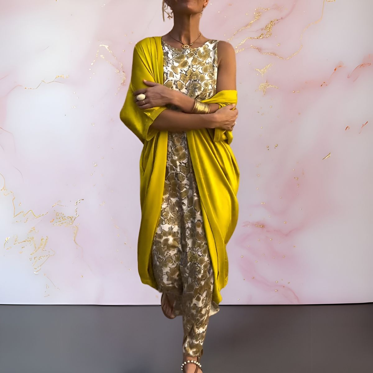 Laluna® | Elegante jurk met vest