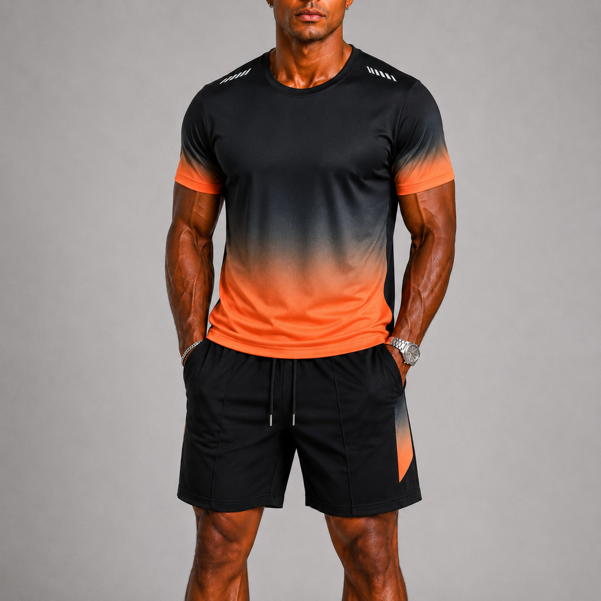 Laluna® | Heren Sportset Sneldrogend met Verloopprint