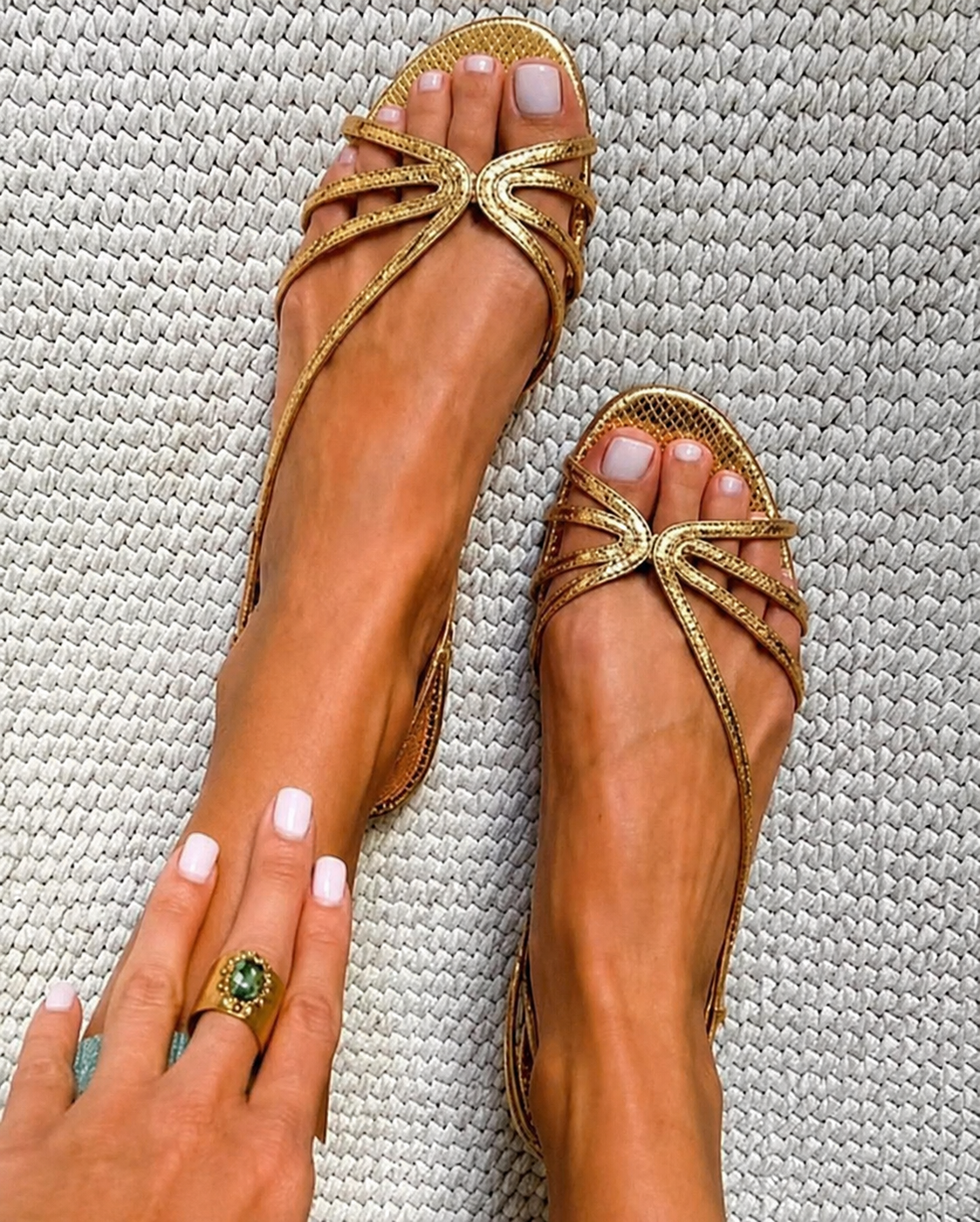 Serafina | Gouden Zomerse Sandalen