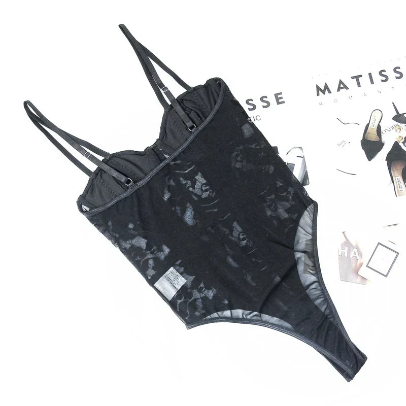 Laluna® | Geborduurde Korset Bodysuit