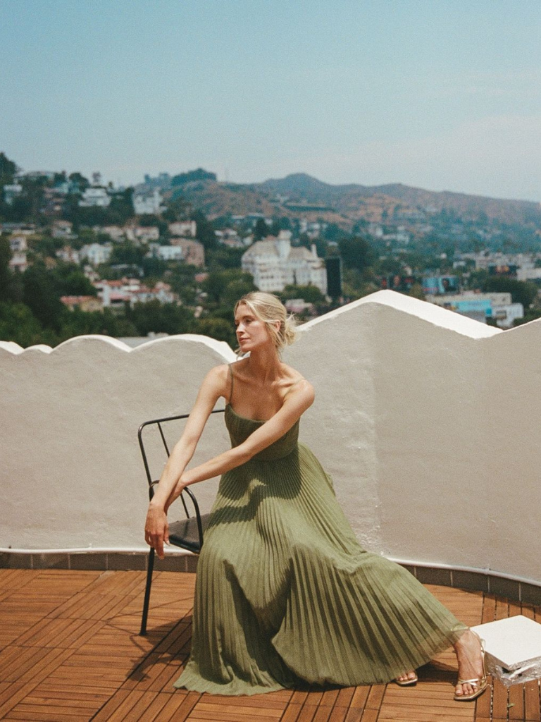 Laluna® | Chique Olijfgroene Dress