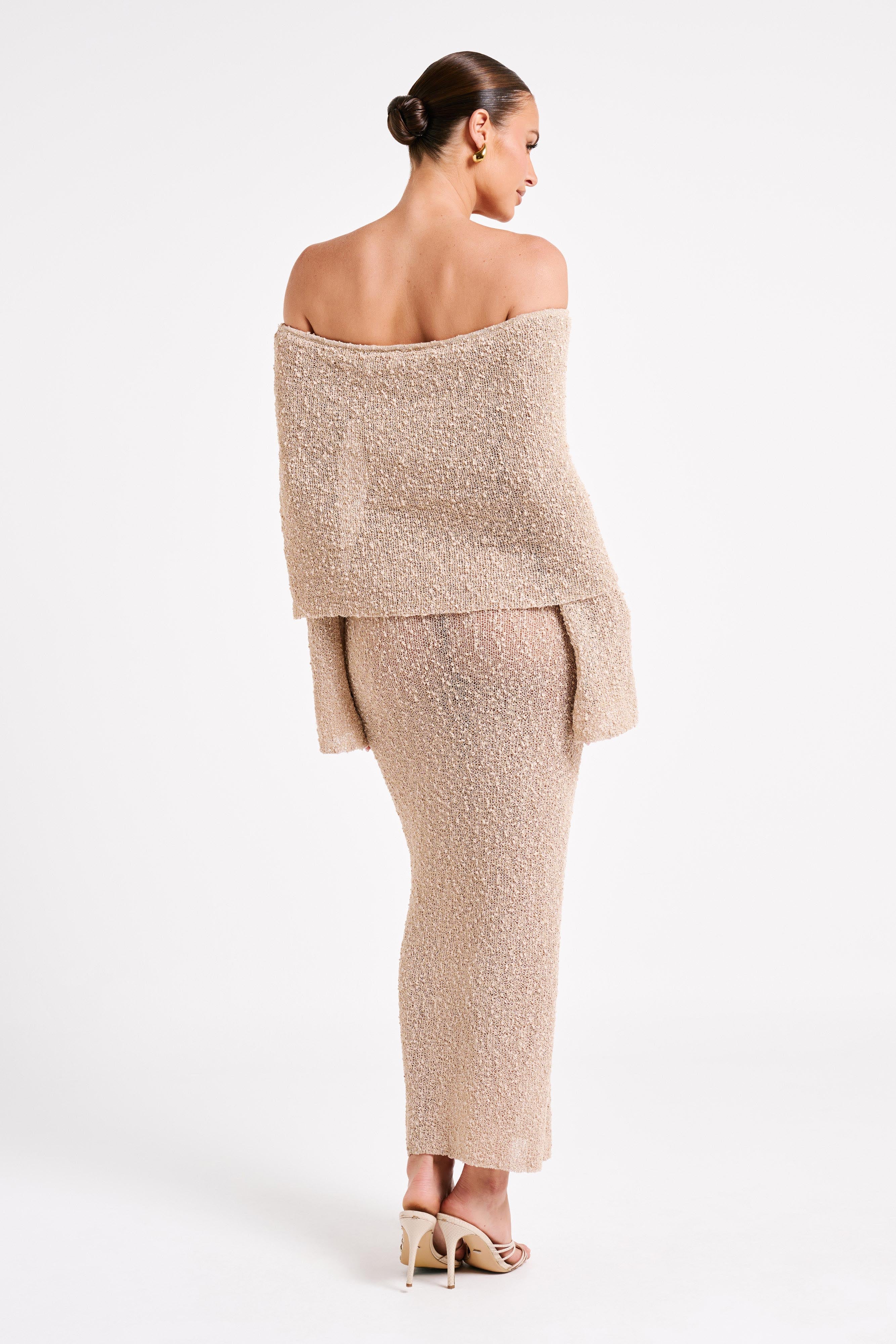 LALUNA® |  OFF-SHOULDER MAXI JURK