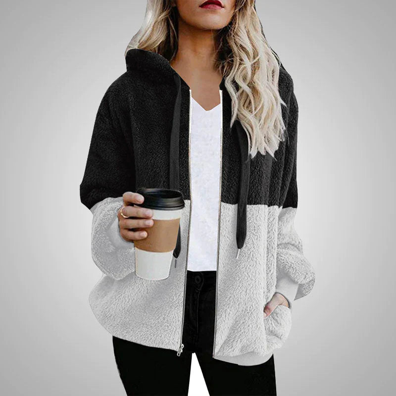 Laluna® | Fluffy Cardigan Met Capuchon