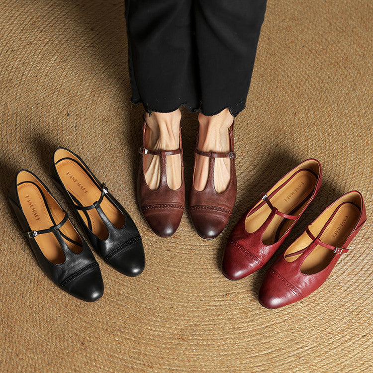 Laluna® | Echte Leren Flats