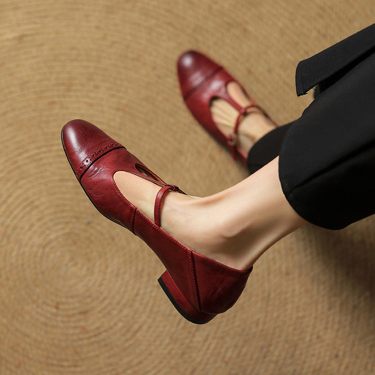 Laluna® | Echte Leren Flats