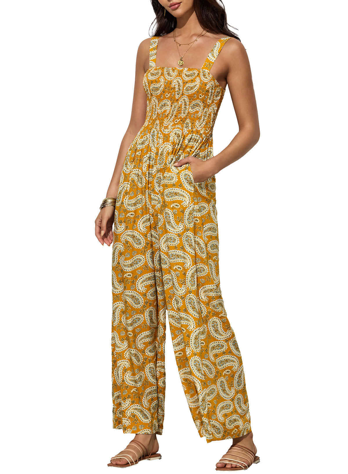 Boho Jumpsuit met Wijde Pijpen