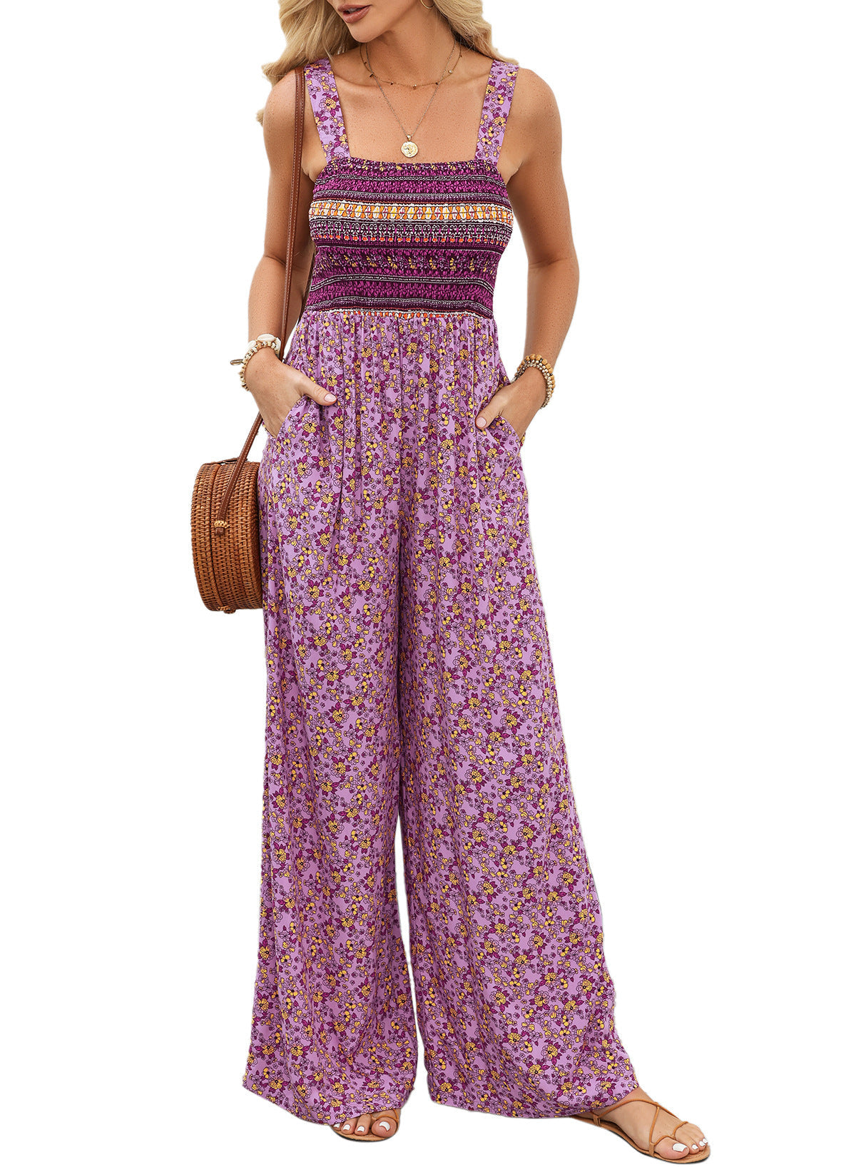 Boho Jumpsuit met Wijde Pijpen