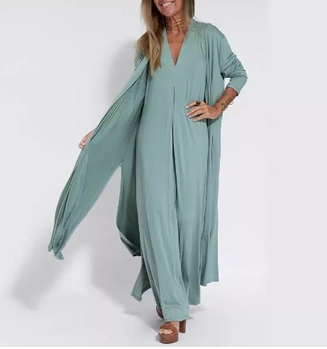 Laluna® | Modieuze Zomerse jurk met Vest