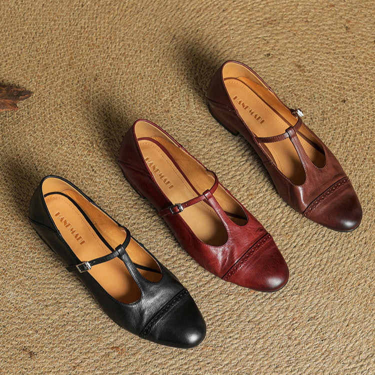 Laluna® | Echte Leren Flats