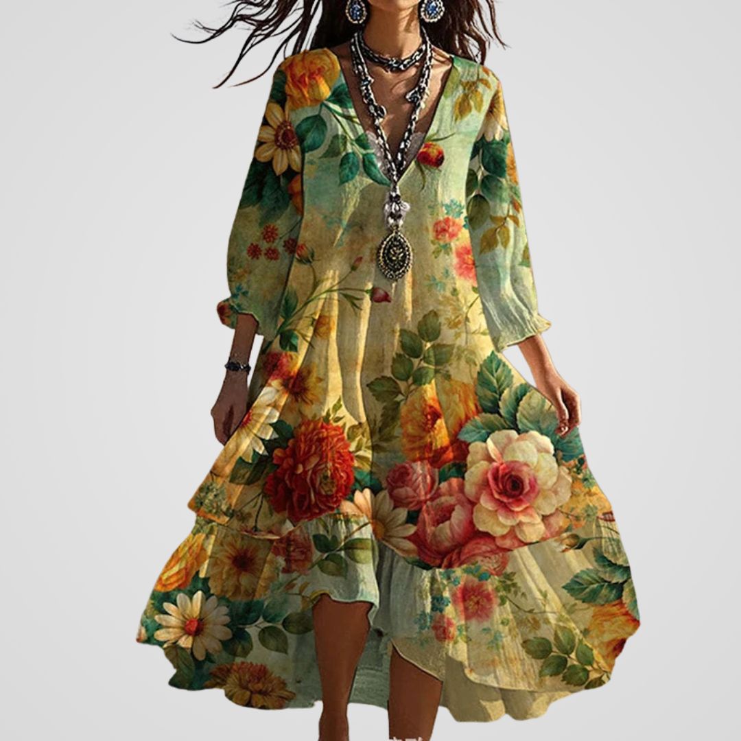 Laluna® | Vintage bloemenjurk