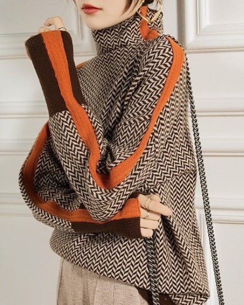 Laluna® | Coltrui met hoge kraag