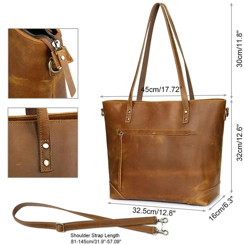 LALUNA® | VINTAGE LEREN TAS