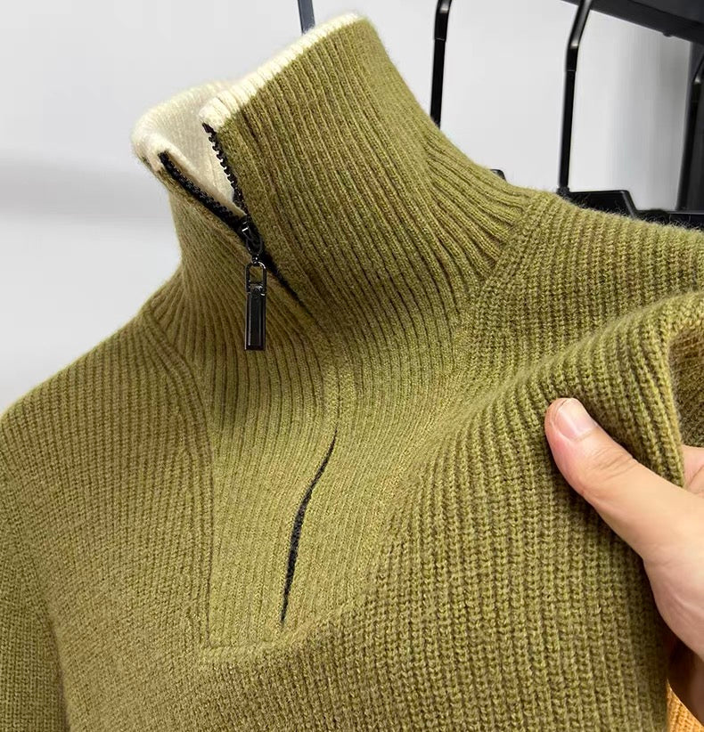 LALUNA® | GERIBBELDE ZIP-UP TRUI