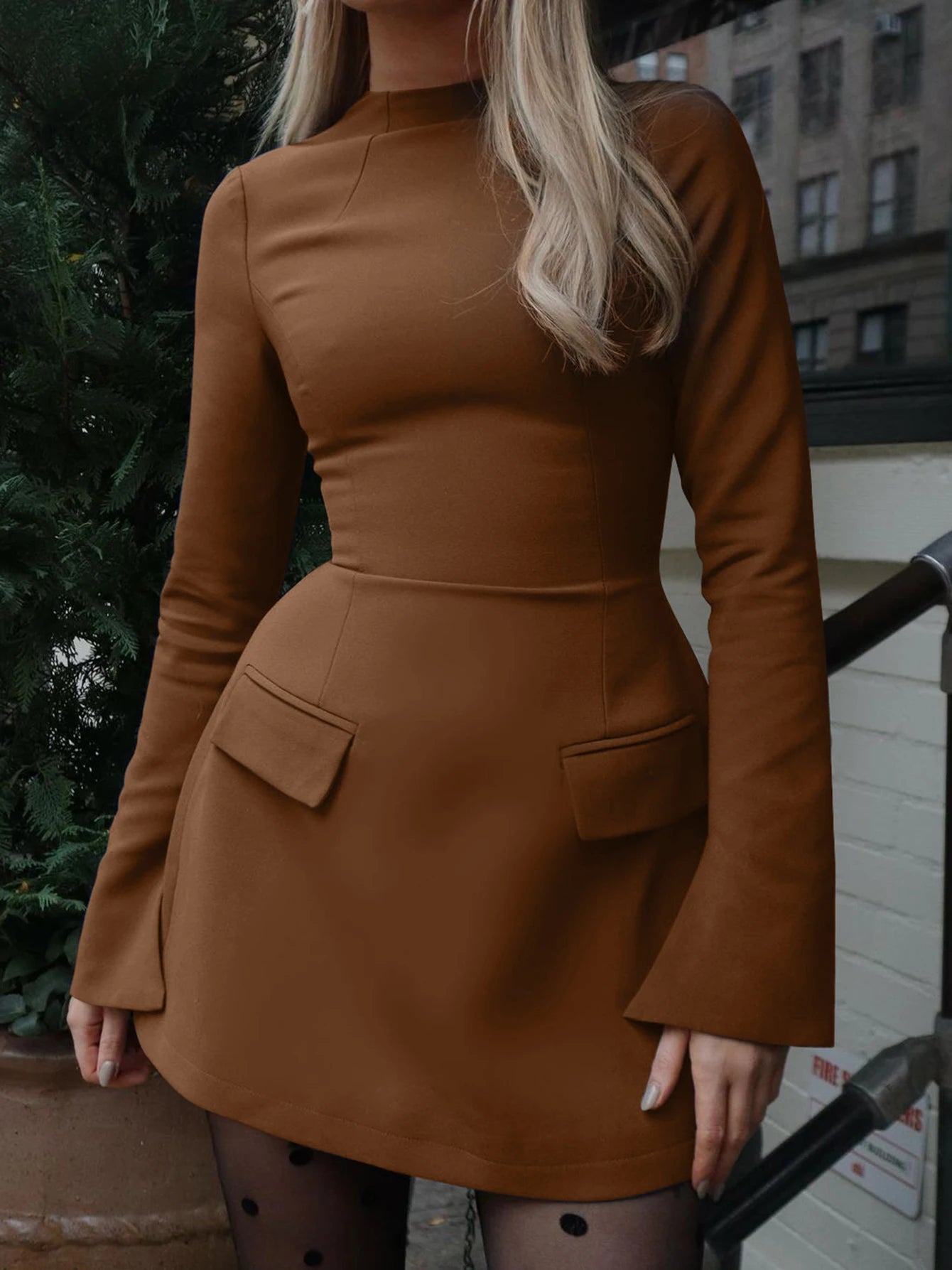 Laluna® | Korte jurk met splitmouwen