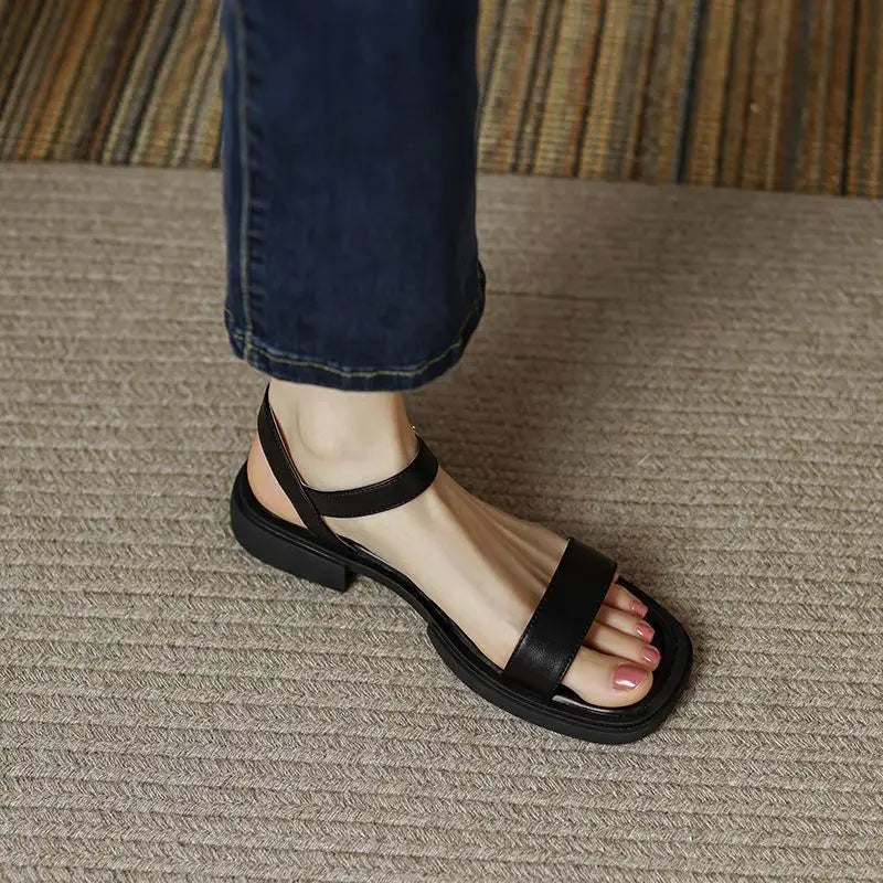 Laluna® | Zomerse Leren Sandalen