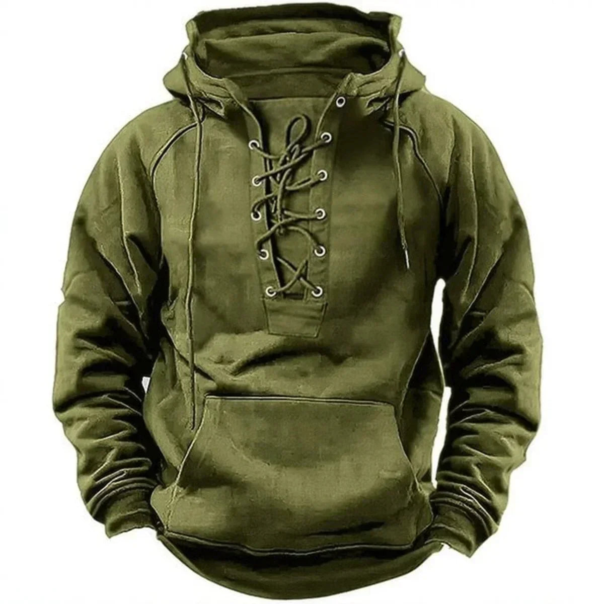 Laluna® | Stijlvolle hoodie met vetersluiting