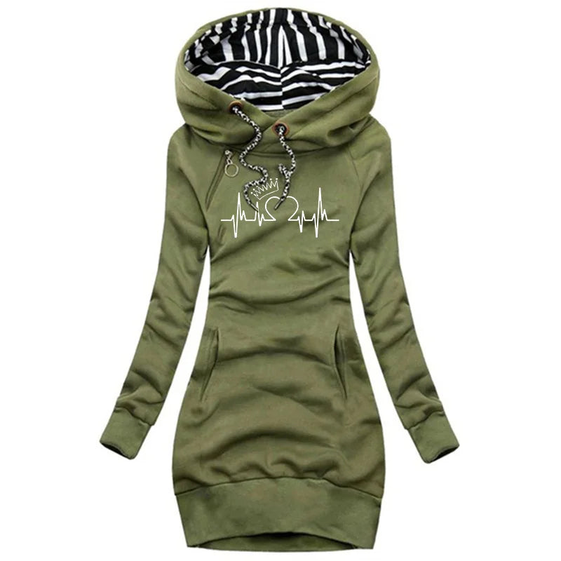 Laluna® | Stijlvolle Lange Winter jurk/trui