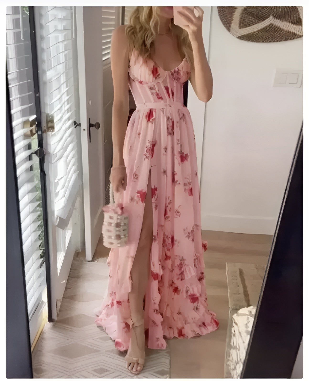 Laluna® | Lange jurk met bloemen
