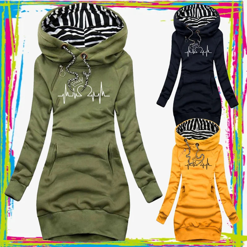 Laluna® | Stijlvolle Lange Winter jurk/trui