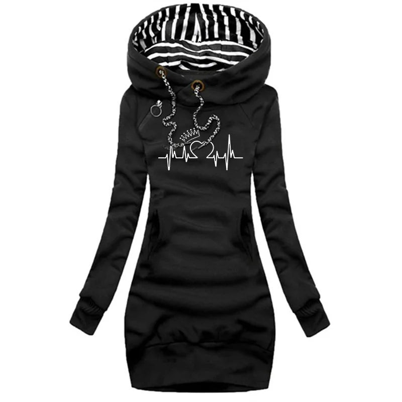 Laluna® | Stijlvolle Lange Winter jurk/trui