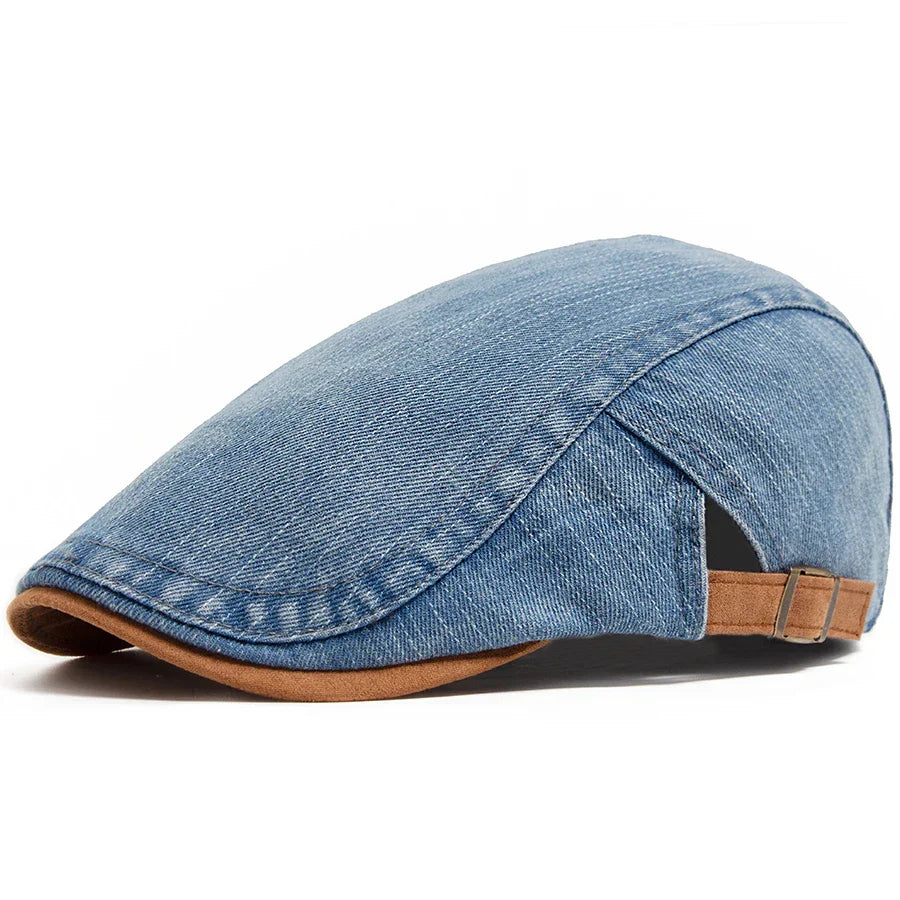 Laluna® | Premium Denim Flat Cap