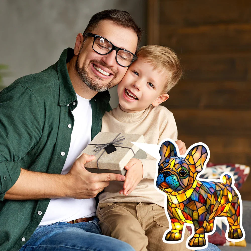 Lichtgevende hond - Handgemaakte Lamp die Harten Laat Stralen