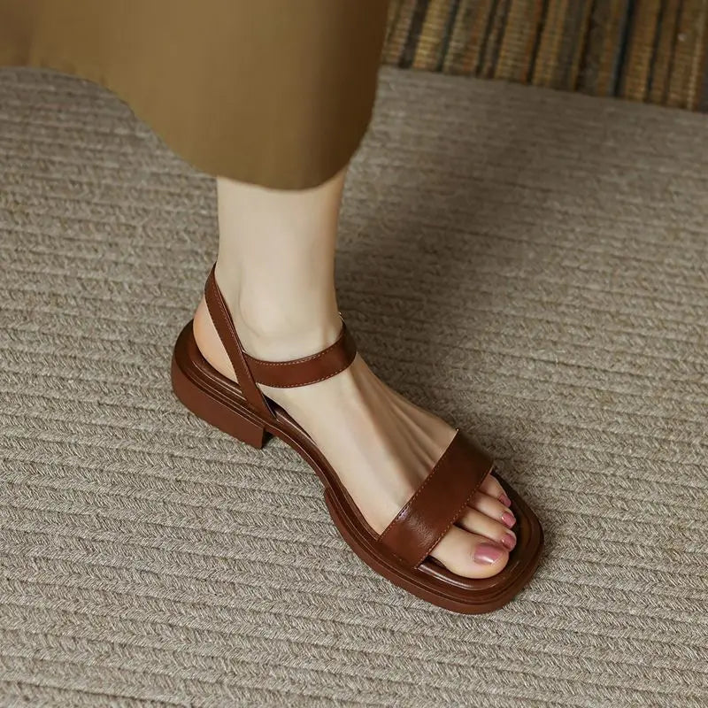Laluna® | Zomerse Leren Sandalen