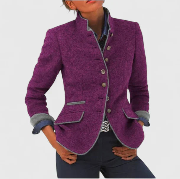 Laluna® | Elegant gestructureerd blazerjasje